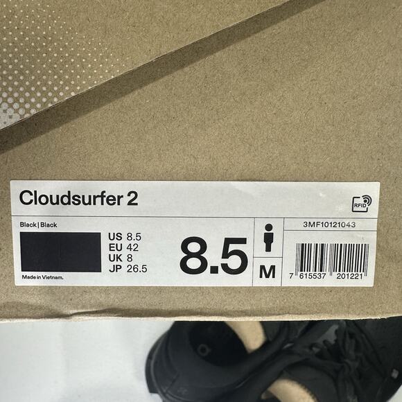 On Cloudsurfer 2 ‘Triple Black’ Athletic Running Shoes | Men’s Size 8.5 US main image 7